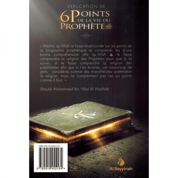 Explication de 6 points de la vie du prophète-Verso